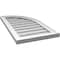 Ekena Millwork Quarter Round Top Right Surface Mount PVC Gable Vent w/ 2"W x 2"P Brickmould Sill Frame, 16"W x 30"H GVPQR16X3003SN - alternate 3